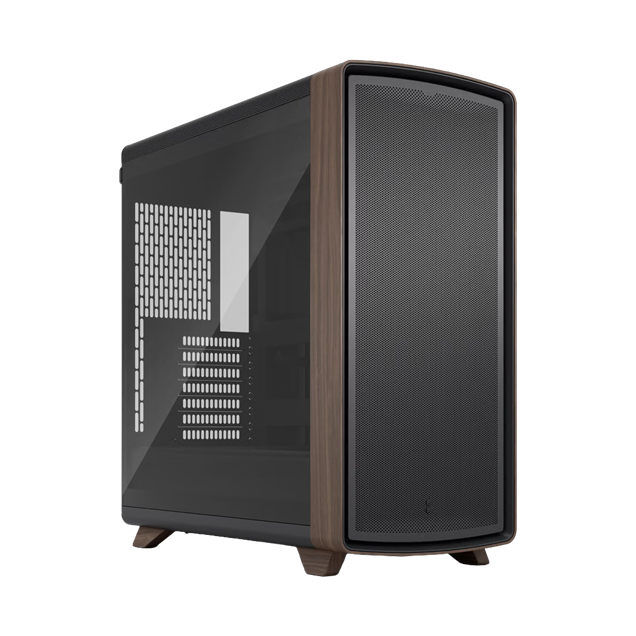 Fractal Summit Black TG Light Mid Tower Gaming Case - Black 